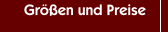 Größen und Preise